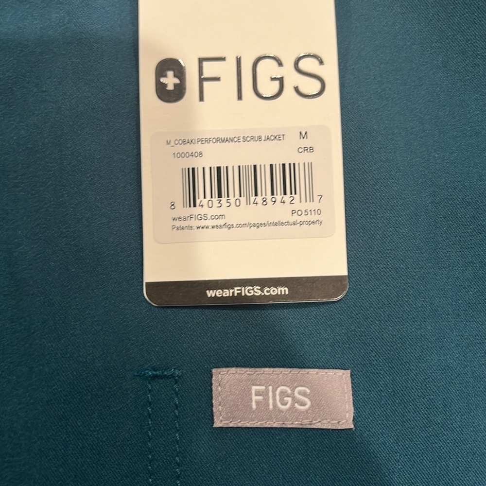 Figs Teal Performance Jacket - Picture 2 of 2